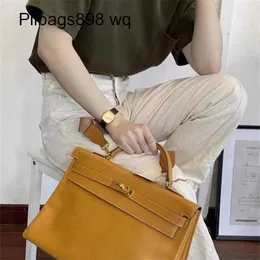 Top 40cm Handbag Totes Handmade 10a Cowhide Togo Limited Edition Customization Large New High Mens and Commuter Hand Luggage One Shoulder CrossbodyU5KG