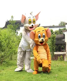 2017 Factory Direct Tom Cat and Jerry Mouse Mascotte Costume Abbigliamento da fantasia CHIRSTMA COSTRUTTO DIS TAGLIO DI CAMERAGNO ALLOUNT FACTORIA DIR5167043