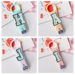 Nail Care Fluorescent Letter 26 Cartoon Clippers Stainless Steel Creative Fingernail For Kids Cute Child Bk Drop Delivery Otgsm