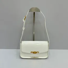 Yeni Koltuk Torba Tasarımcı Çanta CE Çantası Zafer Kemeri Tek Omuz Çantası Yüksek Kaliteli Deri Beyaz Crossbody Bag Tofu Çanta Kadın Çantası Moda Çantası