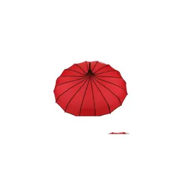 Regenschirme kreatives Design Schwarz-Weiß Striped Golf Regenschirm Langstemperchled Pagode DH2045 Drop Lieferung Hausgarten Househol Dheww