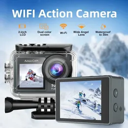 Sports Action Video Cameras Action Camera 1080p30fps WiFi 2.0 140D Waterproof Diving Recording Camera Full HD Cam Extreme Operation Video Recorder Camcorder J240514