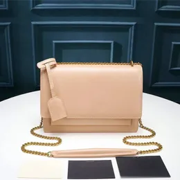 Luxurys çanta omuz çantası aynası Kaliteli Tasarımcı Çanta Kadın Erkekler Haberci Zinciri Tote Crossbody Klasik Çanta Deri Deri Çanta Debriyajı Siyah Çanta