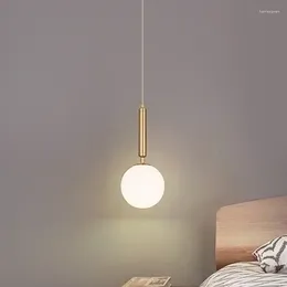 Deckenleuchten moderner Kronleuchter Glasball LED Pendell Schlafzimmer Dekor Esszimmer Nacht