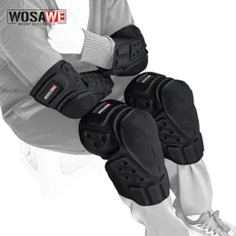 Wosawe Motorcycle Knie Pads Ellbogenschutz Motocross Kniescheibe Stütze MTB Racing Protective Gear Skiing Skateboarding Guard 240517