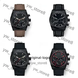 Tudorr Watch New Emperer Brand Tudorrr Watch Fashion Sixedle Tudorrr Black Quartz Belt Watch Men's Fashion Trend High End Designer Watches FF5A