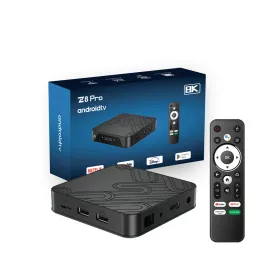 Box Smart TV Box Z8 Pro Android 12 OS, 4 GB RAM, 32 GB Speicher, Allwinner H618 -Chip, 100 Mbit / s LAN, Bluetooth Voice Remote