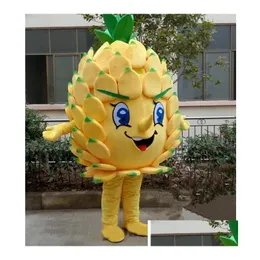 Abito da festival mascotte gustose costumi di ananas Halloween natalizio per feste di fantasia pubblicità abbigliamento carnival unisex adts dhbvc