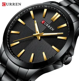 Mężczyźni zegarki 2019 luksusowa marka stali nierdzewnej Business Business Mens Watch Curren Zegarwatch Man Clock Waterproof 30 M RELOJES LY198665880