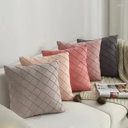 Poduszka nordycka zamszowa sofa sofy samochodowej na headrest Office Office do przyłóżka do salonu dekoracje Cojines