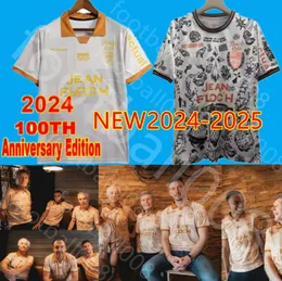 24 25 Lorient Mens Soccer Jerseys Tattoo Edição Especial Edição Grbic Le Fee Bozok Boisgard Marveaux 2024 100th Anniversary Edition Futebol Shirts Uniformes de Manga Curta
