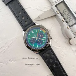 Breiting Watch 2024 Męskie zegarek Brecies Ruch kwarcowy Stal nierdzewna wielofunkcyjna Chronografia Solidne zapięcie Montre de Luxe Breightling zegarek 905b