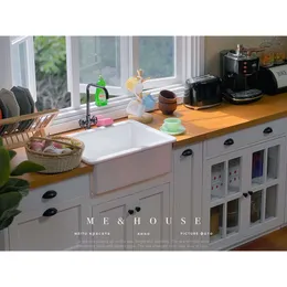 Novo Miniature Dollhouse Kitchen DIY Sink/Basin/Torneira Toys para OB11 BJD Blyth 1/6 Acessórios de bonecas
