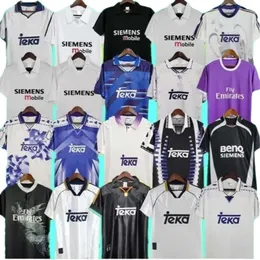 Maglie da calcio Real 92 Retro Madrids 94 96 97 98 99 00 01 02 03 04 05 Ronaldo Raul di Stefano Figo Zidane Suker R.Carlos Pirri Michel Hierro 2001 2002 Vintage 21 22