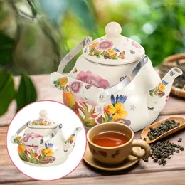 Mugs Kettle Te Ceramic Water Vintage Pot Coffee Floral Spovetop Boiler Emamel Emameled Warmer Top Gas