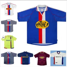 Retro Lyonis Lyon Futbol Formaları Carriere Govou Gourcuff Toulalan Juninho Bastos Benzema Marlet Klasik 00 01 02 08 09 10 11 12 13 95 99 2000 Maillot de Futbol Gömlek