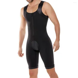 Herren Thermal Unterwäsche Trikot -Jumpsuit Shapewear Schlampenkörper Korsett Kompression Bauch Bauch enger Mann