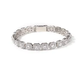 2021 bracciali di cristalli di diamanti Womens9mm Roccioso quadrato Bracciale zircone zircone per uomo e donna8108765