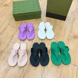 2024 New Summer Women's Slippers Sandals Designer Slippers Luxury Flat Heel Fashion Casual Comfort Flat Slippers Herringbone Slippers Beach Slippers 35-42 with Box