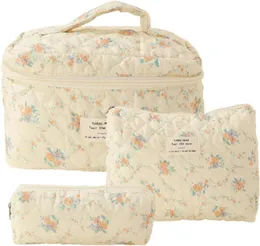 Kosmetiska väskor för kvinnor (3 st) sminkväska, arrangör förvaring smink väska, resor toalettväskor, handväskor plånböcker