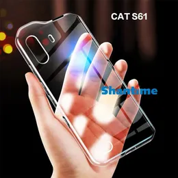 För Cat S61 Gel Pudding Silicone Phone Protective Back Shell For Cat S61 Soft TPU Case 5,2 tum 240509