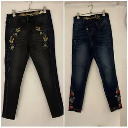 Frauen Jeans Außenhandel Spanien D Original Single Slim Fit and Slimming Sticked Print Design Einzelstil 11 11