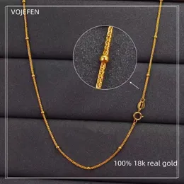 Vojefen Halskettenketten für Frauen 18k Gold Schmuck Luxusqualität Perlen Hals