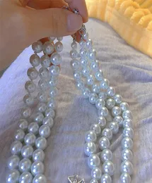 Ins Fashion Crystal Saturno Necklace a pendente Cristal Naszyjnik Pearl Choker Collane per donne Wedding Fine Jewelry Girls5768580