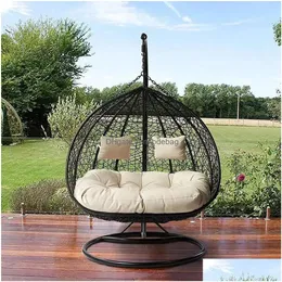 Almofada/almofada de almofada decorativa Cadeira de almofada de almofada ao ar livre Solding Sofá Hammock Swing Seat Decor 221208 Drop Delivery Te Dh2an