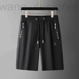 Shorts masculinos shorts de verão, marca de moda masculina, babados e belos casuais de cinco pontos 2024 novas calças esportivas soltas qgtj