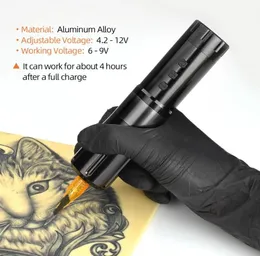 Nova máquina sem fio Tattoo Machine caneta original portátil lítio Fonte de alimentação LED Digital Tattoo Cartucho agulha Equipme2811862