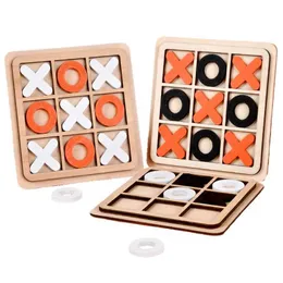 Other Toys Montessori Chess Play Wooden Puzzle Toys Interactive Puzzle Training Brain Learning Early Childhood Education Toys s5178