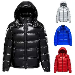 Herr designer jacka vinter varm vindtät down jacka glänsande matt material par modeller nya kläder varm jacka varma tjocka rockar