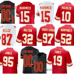 Patrick Mahomes Clyde Edwards-Helaire Marquez Valdes-Scantling Noah Gray Watson Nick Bolton Justin Reid Drue Tranquill Chamarri Conner Football Jersey