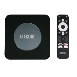 Kutu Mecool KM2 Plus S905x4 Android 11 TV Kutusu Netflix 2GB için Smart 4K 16GB Dolby Atmos USB3.0 100m LAN SETTOP BOX TV Alıcı