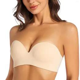 Bras VGPlay Push Up Women Invisible Bra без бретелек.