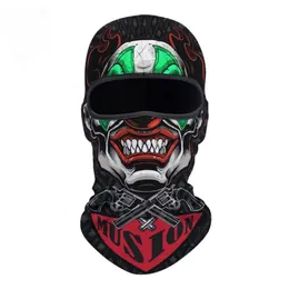 3D Balaclava Ski Maske Motorrad Vollgesichtsmaske Outdoor Tactical Hood Headwear Ghosts Schädelmaske Männer Frauen für Halloween 240517