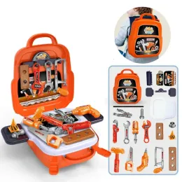 Workshop Tools Workshop N80C Kids Tool Setting Toddler With Toy Drill Box Construction 231120