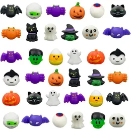 Outros brinquedos Halloween 12/36 para crianças meninas meninos Ghost Cats Pumpkin mochi brinquedos mole para aliviar a ansiedade Squishies Party Desconts