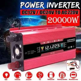 새로운 6000W 자동차 DC12V / DC 24V ~ 220V 수정 된 사인 웨이브 전압 변환기 전원 인버터 집 실외 여행