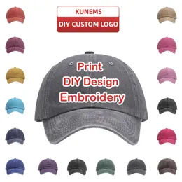 Cunems Custom Baseball Cap для мужчин и женщин DIY Дизайн Письмо вышивать ретро.