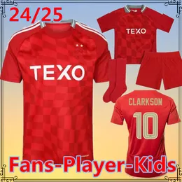 24 25 Aberdeen FC Soccer Jerseys 2024 2025 McGrath Jensen Clarkson Geanshean Ball Coise Dubh Barron Miovski Duk Doohan Kennedy Ramadani Men Kids Shirds