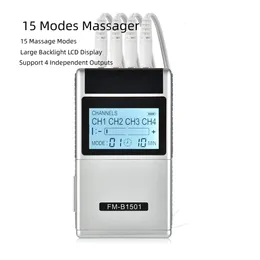 15 trybów masażer 4 wyjściowe urządzenie do masażu korpusu elektrycznego nogi nogi nogi z tyłu 240513