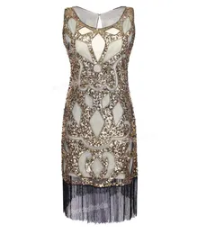 Hela PrettyGuide Women 1920039S paljett Art Deco Hollow Paisley Tribe Cocktail Inspired Flapper Dress Great Gatsby Dress300M3661496