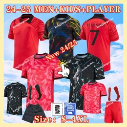 Sydkorea Soccer Jersey New 2024 2025 Heung-min Son Kang i Lee National Team 24 25 Football Shirt Men Kids Kit Set Home Away Away Player Version Hmson Hchwang Kilee