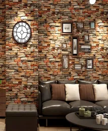 ピールアンドスティックブリックの壁紙石レッドグレー採取コンタクトペーパーベッドルームの装飾自己接着壁ステッカー2558628