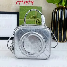 Designer runde blondie obere Griffbeutel ineinandergreifende Gleder Patch -Tasche Frauen Männer Reißverschluss Handtasche Kette Gurt Schnittelfttaschen Geldbeutel Fashions Tasche