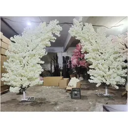 Dekoracja imprezy 2PCS/Setall 300 cm Nowe przybycie Wedding Flower Arch Condyfice Cherry Tree Artificial Blossom do upuszczania dostawy do domu g dhrbn