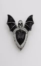 Broszki Halloween gotycki punk czaszki bat bat pinki szpilki plecak ubrania ubrania lapelowe bake biżuteria prezent25004307706623