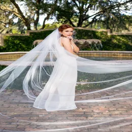 2019 New Bridal Wedding Veils Cheap Streak Streak Lace Vintage Wedding Bridal Veil Elbow Length Two Layers Bridal Accessories CPA1441 295H